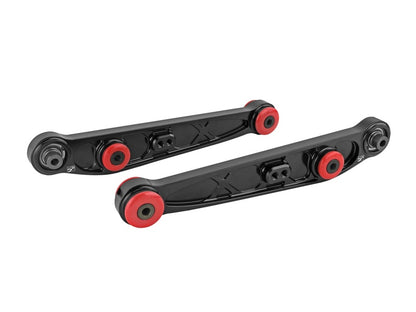 Skunk2 Honda/Acura EG/DC Alpha Series Rear Lower Control Arm Set - Black - Graveyard Performance