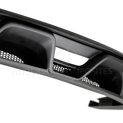 Anderson Composites 15-16 Ford Mustang R-Style Rear Valance (for Quad Tip Exhaust) - Graveyard Performance