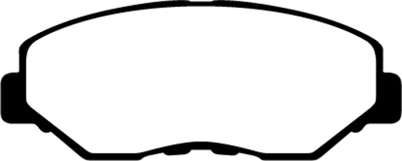 EBC 13-15 Acura ILX 1.5 Hybrid Yellowstuff Front Brake Pads - Graveyard Performance