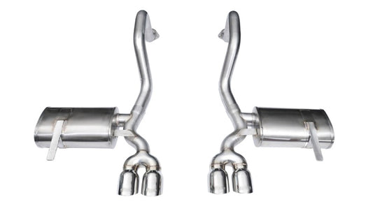 Corsa 1997-2004 Chevrolet Corvette C5 Z06 5.7L V8 Polished Xtreme Axle-Back Exhaust - Graveyard Performance