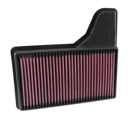 K&N Replacement Panel Air Filter for 2015 Ford Mustang 2.3L L4/3.7L V6/5.0L V8 - Graveyard Performance