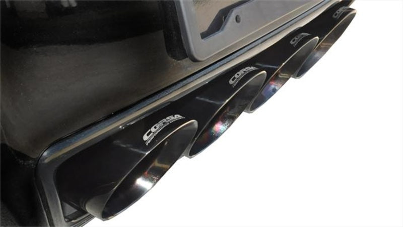 Corsa 14-19 Chevy Corvette C7 Coupe 6.2L V8 AT/MT 2.75in Valve-Back Dual Rear Exit Black Xtreme Exht - Graveyard Performance
