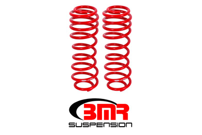 BMR 05-14 S197 Mustang GT/GT500 Rear Performance/Drag Lowering Springs - Red - Graveyard Performance