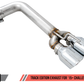 AWE Tuning 2017+ Dodge Challenger 5.7L Track Edition Exhaust - Chrome Silver Quad Tips