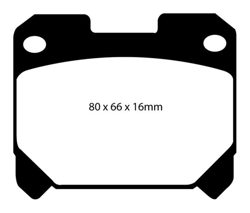 EBC 93-98 Toyota Supra 3.0 Twin Turbo Yellowstuff Rear Brake Pads - Graveyard Performance