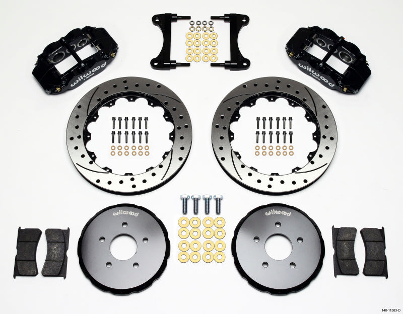 Wilwood Narrow Superlite 6R Front Hat Kit 13.06in Drilled Nissan 370Z/Fiti G37 - Graveyard Performance