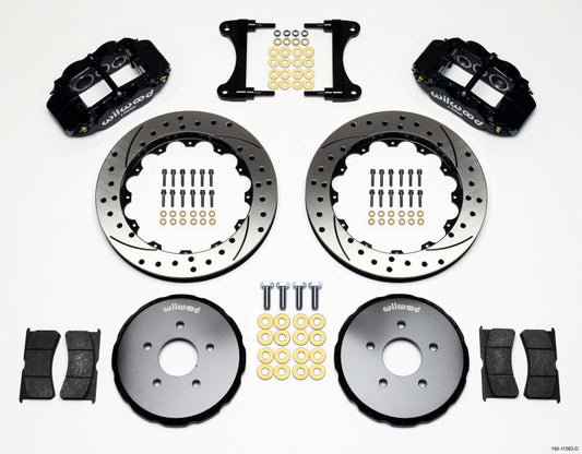 Wilwood Narrow Superlite 6R Front Hat Kit 13.06in Drilled Nissan 370Z/Fiti G37 - Graveyard Performance