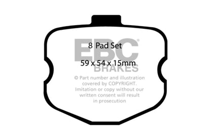 EBC 10-13 Chevrolet Corvette (C6) 6.2 Grand Sport Bluestuff Front Brake Pads - Graveyard Performance