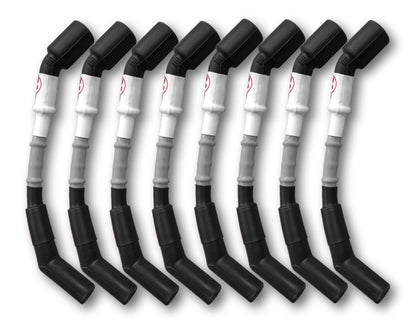 Kooks 10mm Spark Plug Wire - Grey w/Black Boots (Set of 8) - Graveyard Performance