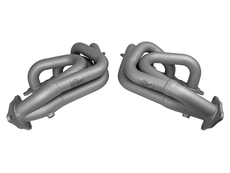 aFe Twisted 304SS Header 2020 Chevy Corvette (C8) 6.2L V8 - Titanium Ceramic Coated - Graveyard Performance