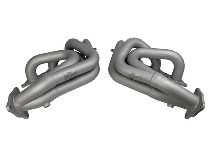 aFe Twisted 304SS Header 2020 Chevy Corvette (C8) 6.2L V8 - Titanium Ceramic Coated - Graveyard Performance