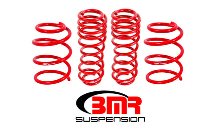 BMR 05-14 S197 Mustang GT Handling Version Lowering Springs (Set Of 4) - Red - Graveyard Performance