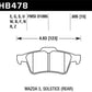 Hawk 13-14 Ford Focus ST / Mazda/ Volvo HPS Street Rear Brake Pads