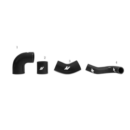 Mishimoto 01-07 Mitsubishi Lancer Evolution 7/8/9 Black Upper Intercooler Pipe Kit - Graveyard Performance