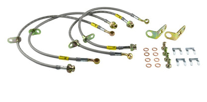 Goodridge 06-11 Honda Civic (Rear Disc Models) Stainless Steel Brake Line Kit - Graveyard Performance