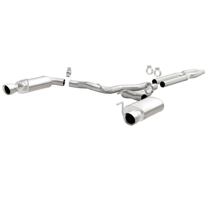 MagnaFlow Cat Back, SS, 3in, Street, Dual Split Polished 4.5in Tips 2015 Ford Mustang GT V8 5.0L - Graveyard Performance