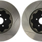 StopTech 09-11 Nissan GT-R AeroRotor 2pc Drilled Front Rotor (Pair)