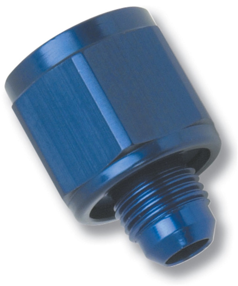 Russell Performance -8 AN Female to -6 AN to Male B-Nut Reducer (Blue)