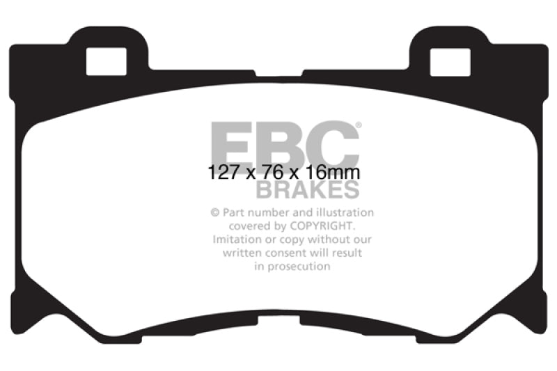 EBC 08-13 Infiniti FX50 5.0 Redstuff Front Brake Pads - Graveyard Performance