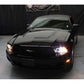 Spyder Ford Mustang 99-04 Projector Headlights LED Halo Black High H1 Low H1 PRO-YD-FM99-1PC-AM-BK