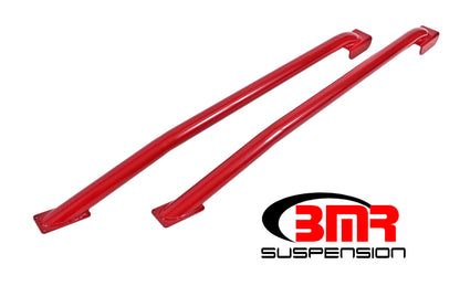 BMR 79-04 Fox Mustang Hardtop Only Weld-On Boxed STD. Subframe Connectors - Red - Graveyard Performance