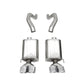 Corsa 06-13 Chevy Corvette C6 Z06 7.0L / 09-13 ZR1 6.2L Polished Axle-Back Exhaust w/4.5in Twin Tips