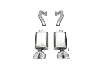 Corsa 06-13 Chevy Corvette C6 Z06 7.0L / 09-13 ZR1 6.2L Polished Axle-Back Exhaust w/4.5in Twin Tips - Graveyard Performance