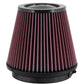 K&N Filter Universal Air Filter Carbon Fiber Top With 6in Flange x 7.5in Base x 6in H
