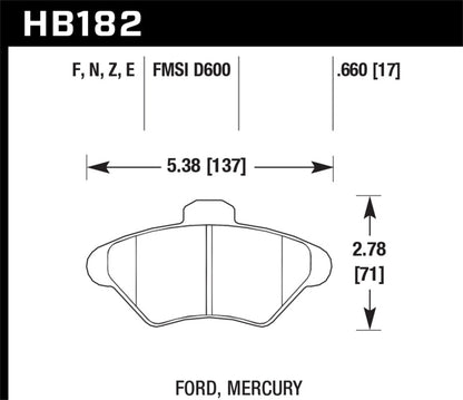Hawk Performance Ceramic Street Brake Pads - Graveyard Performance