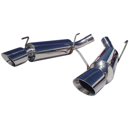 MBRP 05-10 Ford Mustang GT 5.0/Shelby GT500 Dual Mufflers Axle Back Split Rear T304 - Graveyard Performance