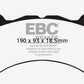 EBC 08-11 Nissan GT-R (R35) 3.8 Twin Turbo (Cast Iron Rotors) Bluestuff Front Brake Pads