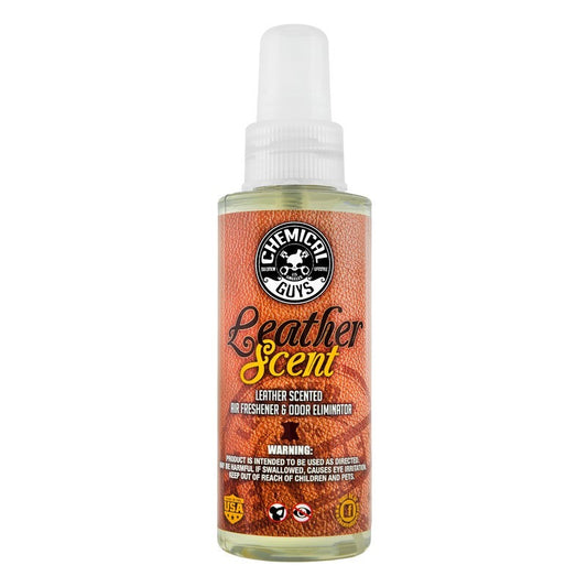 Chemical Guys Leather Scent Air Freshener & Odor Eliminator - 4oz