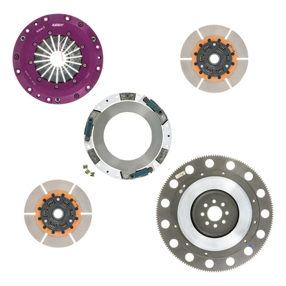 Exedy 1996-2016 Ford Mustang V8 Hyper Twin Cerametallic Clutch Sprung Center Disc Push Type 8-Bolt - Graveyard Performance