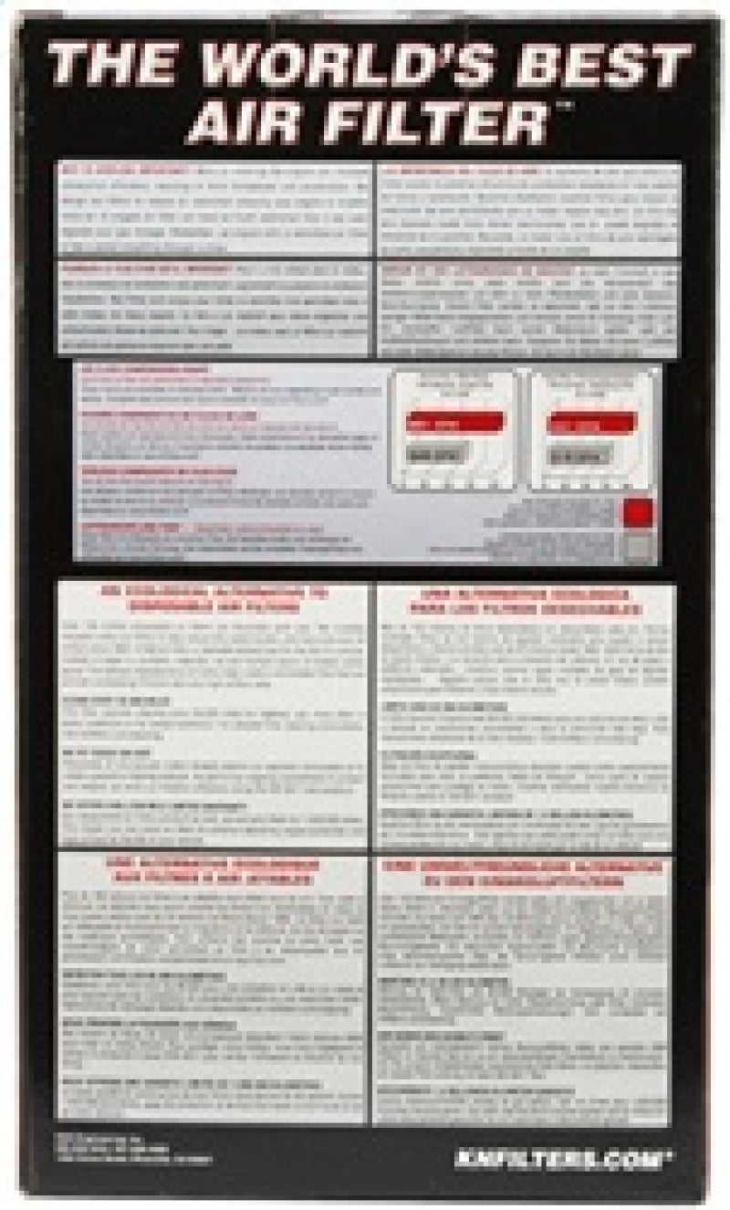 K&N Universal Air Filter 3-1/2in Flange / 5-1/2in Base / 4-1/2in Top / 6-1/2in Height - Graveyard Performance