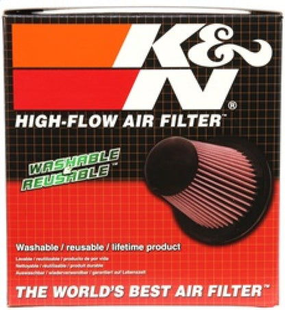 K&N Universal Round Tapered Carbon Fiber Air Filter 6in Flg ID Centered/7.5in B OD/4.5in T OD/4in H - Graveyard Performance