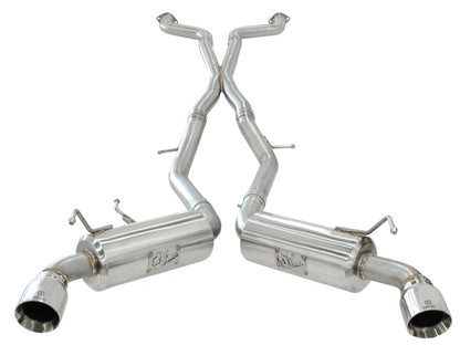 aFe Takeda 2.5inch SS Exhaust Cat-Back 09-13 Nissan 370Z V6 3.7L Polished Tips - Graveyard Performance