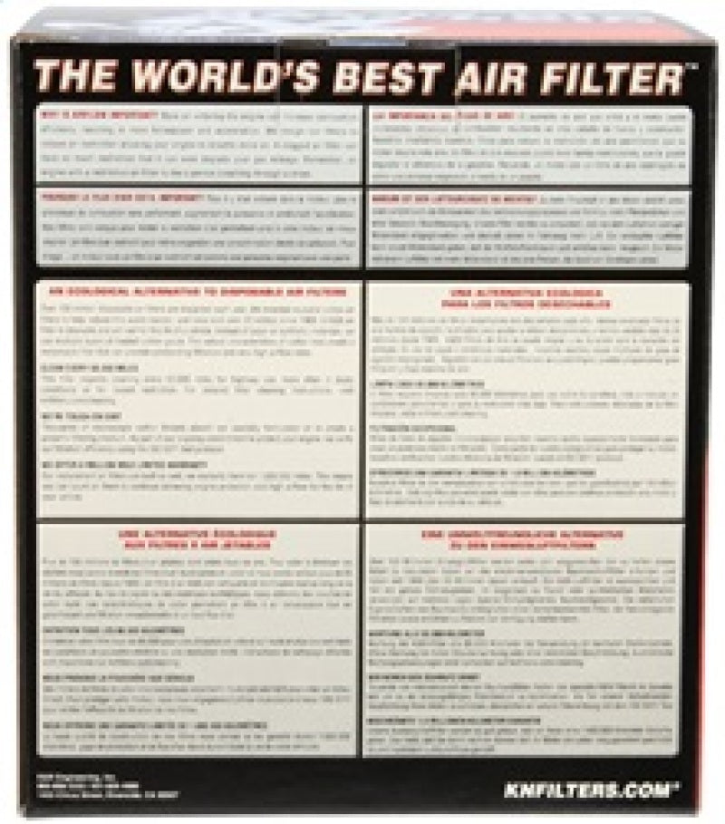 K&N Universal Air Filter 4in Flange / 5-3/8in Base / 4-1/2in Top / 6in Height - Graveyard Performance