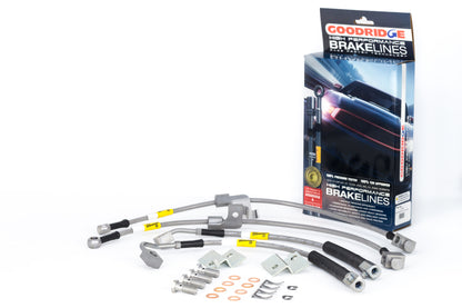 Goodridge 15-17 Ford Mustang GT Stainless Steel Brake Line Kit - Graveyard Performance