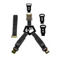 N-Fab Bed Mounted Rapid Tire Strap Universal - Gloss Black - Black Strap