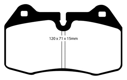 EBC 03-04 Infiniti G35 3.5 (Manual) (Brembo) Bluestuff Front Brake Pads - Graveyard Performance