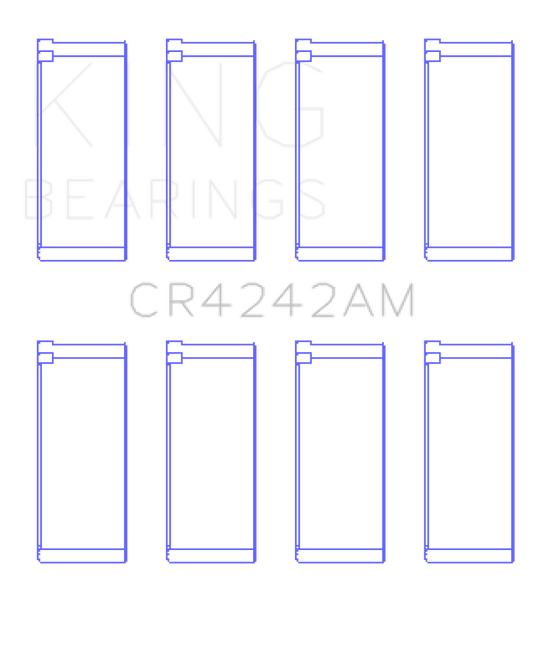 King Engine Bearings Honda 97ci 1.6L L4 B16A2/B16A3 Rod Bearing Set - Size STD