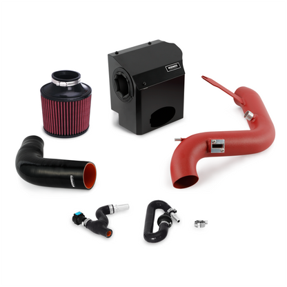 Mishimoto 2016 Ford Fiesta ST 1.6L Performance Air Intake Kit - Wrinkle Red - Graveyard Performance