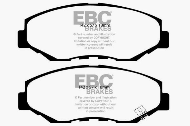 EBC 13-15 Acura ILX 1.5 Hybrid Ultimax2 Front Brake Pads - Graveyard Performance