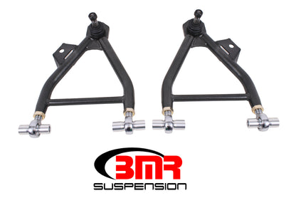 BMR 94-04 Mustang Lower A-Arms (Coilover Only) w/ Adj. Rod End & Tall Ball Joint - Black Hammertone - Graveyard Performance