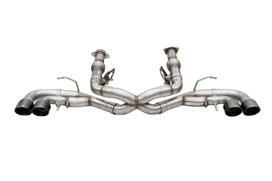 Corsa 2020-25 Corvette C8 3in Xtreme Cat-Back Exhaust 4.5in Black Quad Tips - Deletes stock AFMValve - Graveyard Performance