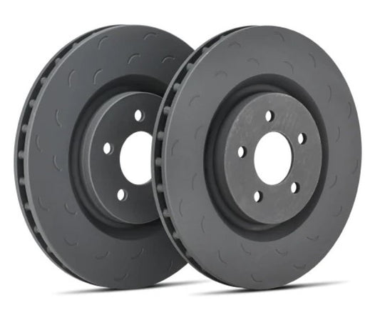 Hawk Talon 03-04 Infiniti G35 / 03-09 Nissan 350Z Slotted-Only Vented 12.76 in Front Brake Rotor Set