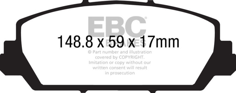 EBC 12+ Acura RDX 3.5 Greenstuff Front Brake Pads - Graveyard Performance