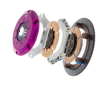 Exedy 2006-2006 Saab 9-2X Aero H4 Hyper Twin Cerametallic Clutch Sprung Center Disc Push Type Cover - Graveyard Performance