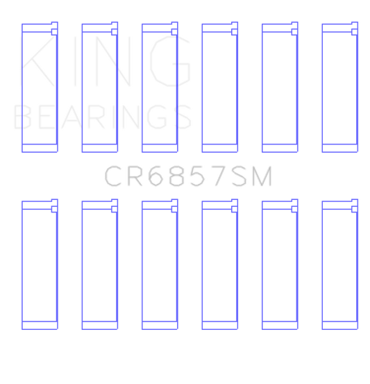 King Engine Bearings Chrysler Pentastar 3.6L ERB V6 (Size +.50mm) Connecting Rod Bearing Set