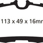 EBC 10-14 Ford Mustang 3.7 Yellowstuff Rear Brake Pads